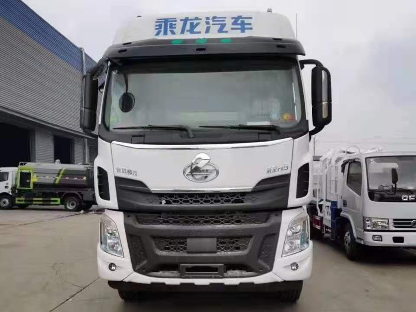 國(guó)六東風(fēng)柳汽乘龍30方散裝飼料車圖片