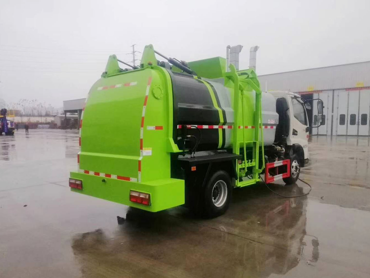 國(guó)六江淮駿鈴5方餐廚垃圾車(chē)
